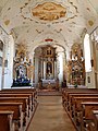 Blick in die ehemalige Burgkapelle, die heutige Kirche St. Georg