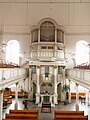 Kanzel-Orgel-Altar in der Pauluskirche in Hückeswagen