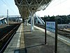 The platform and tracks of Kashima Soccer Stadium Station in 2008