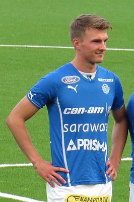 Saksela in 2015 als speler van RoPS