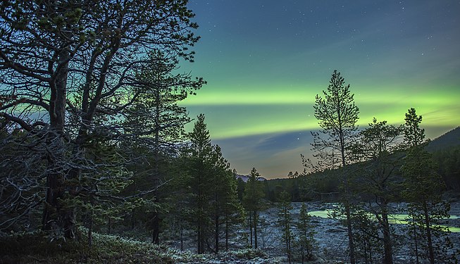 The Lyngen protected area is far north of the Arctic Circle, and the Aurora Borealis is often visible. Foto: Siri Uldal