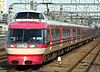 An Odakyu 7000 series LSE in its new original livery on a Hakone service in February 2012