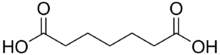 Structuurformule van pimelinezuur