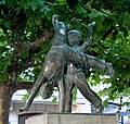 Der Radschlägerbrunnen in Düsseldorf