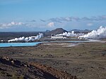 Reykjanesvirkjun Geothermal Power Plant in Rekyjanes peninsula