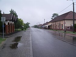 Saint Stephen street in Ruzsa