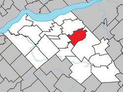 Location within Lotbinière RCM.