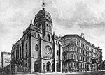 View of the synagogue from the north-west