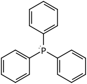 Structuurformule van trifenylfosfine