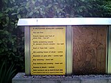 "Feelie Board" for Braille users of the sensory garden