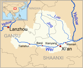 Wei Nehri haritası