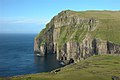 Ásmundarstakkur, a sea stack west of Sandvík.