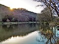 The upper fish pond at Cliviger.