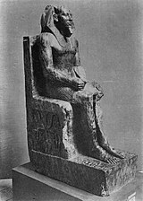 Statua di Chefren in trono, Il Cairo, Museo Egizio