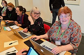 Participants in the third Edit for Equity edit-a-thon