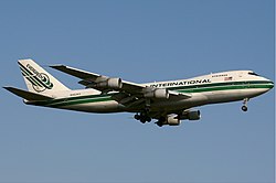 Eine Boeing 747-200SF der Evergreen International Airlines