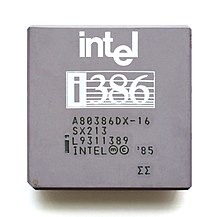 Intel 80386-os processzor, órajele 16 MHz