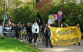 Demonstration gegen den Ausbau des Südschnellweges, 2022