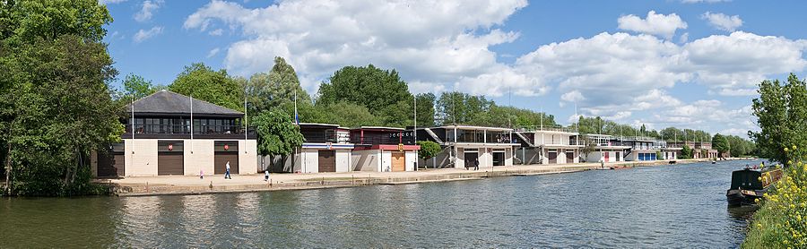 Some of the college boathouses on The Isis (as the River Thames is known in Oxford)