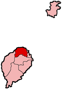 Ligging van het district