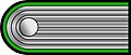 Schulterstück (Waffenfarbe Wiesengrün: SS-Gebirgstruppe)