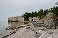 Limestone cliffs near Steep Rock