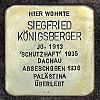 Stolperstein Am Tiergarten 18 Koenigsberger Siegfried