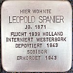 Stolperstein für Leopold Spanier (Hohenzollernstraße 46)