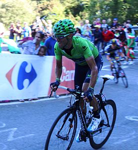 Alejandro Valverde im Maillot Verde