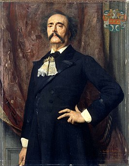 Portret van Jules Barbey d'Aurevilly, 1882 door Emile Lévy.