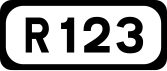 R123 road shield}}