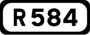 R584 road shield}}