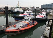 Reddingboten Valentijn, Christien en Koos van Messel in IJmuiden in 2009