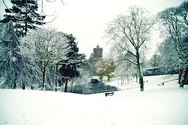 Kronenburgerpark in winter