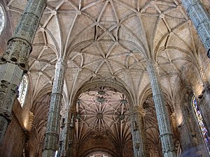 Gewölbe der Hauptkapelle des Mosteiro dos Jerónimos, Belém