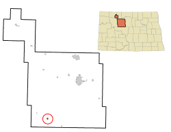 Location of Ryder, North Dakota