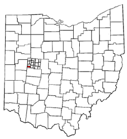 Location of Miami Township in Ohio