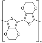 Strukturformel von PEDOT