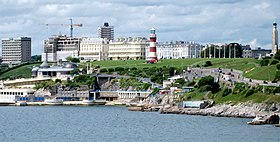 Pandangan di Plymouth Hoe Waterfront