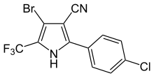 Structuurformule van tralopyril