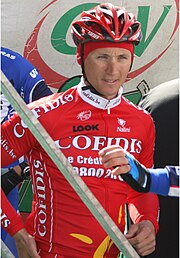 Alexandre Usov tijdens de E3 Harelbeke 2009