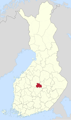 Location of Äänekoski sub-region