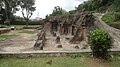 A view of the lost pillars and open mandapa, lower cave