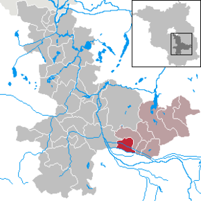 Poziția Alt Zauche-Wußwerk pe harta districtului Dahme-Spreewald