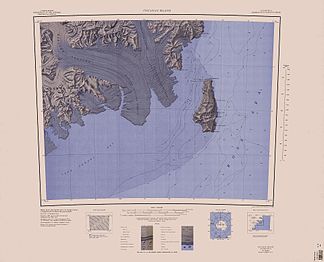 Karte von 1967, Südteil des Malta-Plateaus im Nordwesten