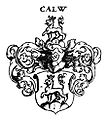 Wappen der Grafen von Calw in Siebmachers Wappenbuch von 1701