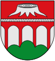 Viadukt im Wappen von Strickscheid an der Bahnstrecke Pronsfeld–Neuerburg (Rheinland-Pfalz)