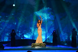 Zlata Ognevich performing "Gravity" in Malmö (2013)