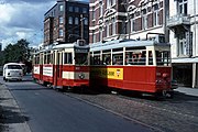 Straßenbahnen in der Landwehr, um 1970