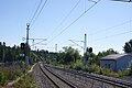 Utkjørsignal mot Rudshøgda stasjon, en del av sikringanlegget på Moelv stasjon. Foto: Vegard Gran (2022)